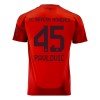 Maglia ufficiale FC Bayern Monaco Aleksandar Pavlovic 45 Casa 2024-25 per Uomo